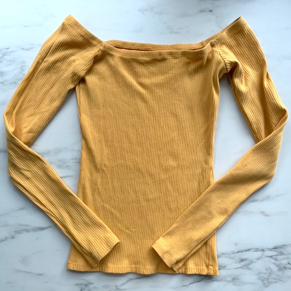 Hollister Off The Shoulder Shirt